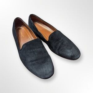 Vionic Willa Black Suede Slip-on Flats